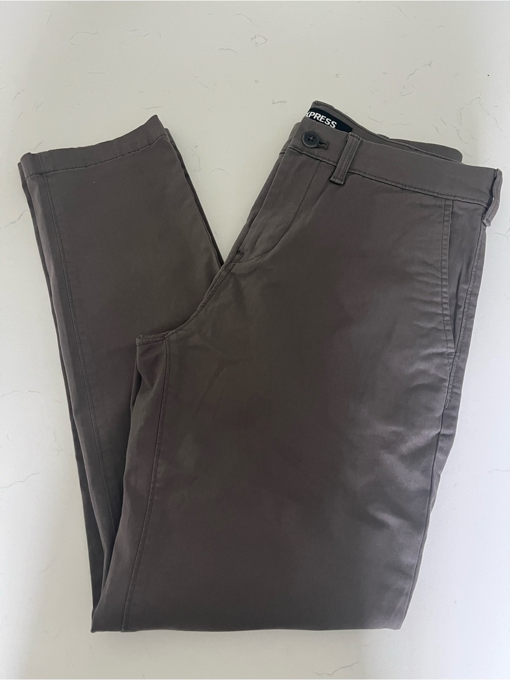 Express Men’s Chino Pants in Dark Brown